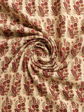 Close-up Texture & Drape of Maroon / Crimson Red Muslin Fabric — FAB VOGUE Studio