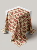 Close-up Texture & Drape of Maroon / Crimson Red Muslin Fabric — FAB VOGUE Studio