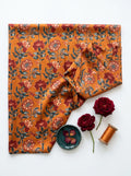Close-up Texture & Drape of Maroon / Crimson Red Japan Satin Fabric — FAB VOGUE Studio