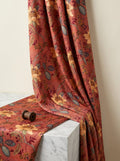 Mustard Yellow Japan Satin Printed Fabric by the Meter — FAB VOGUE Studio