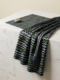 Black / Charcoal Grey Japan Satin Printed Fabric by the Meter — FAB VOGUE Studio