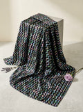 Close-up Texture & Drape of Black / Charcoal Grey Japan Satin Fabric — FAB VOGUE Studio