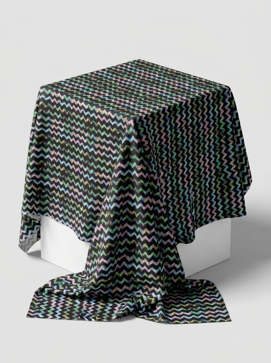 Close-up Texture & Drape of Black / Charcoal Grey Japan Satin Fabric — FAB VOGUE Studio