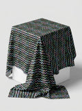 Close-up Texture & Drape of Black / Charcoal Grey Japan Satin Fabric — FAB VOGUE Studio