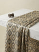 Multicolor Intricate Geometric Ethnic Japan Satin Digital Printed Fabric