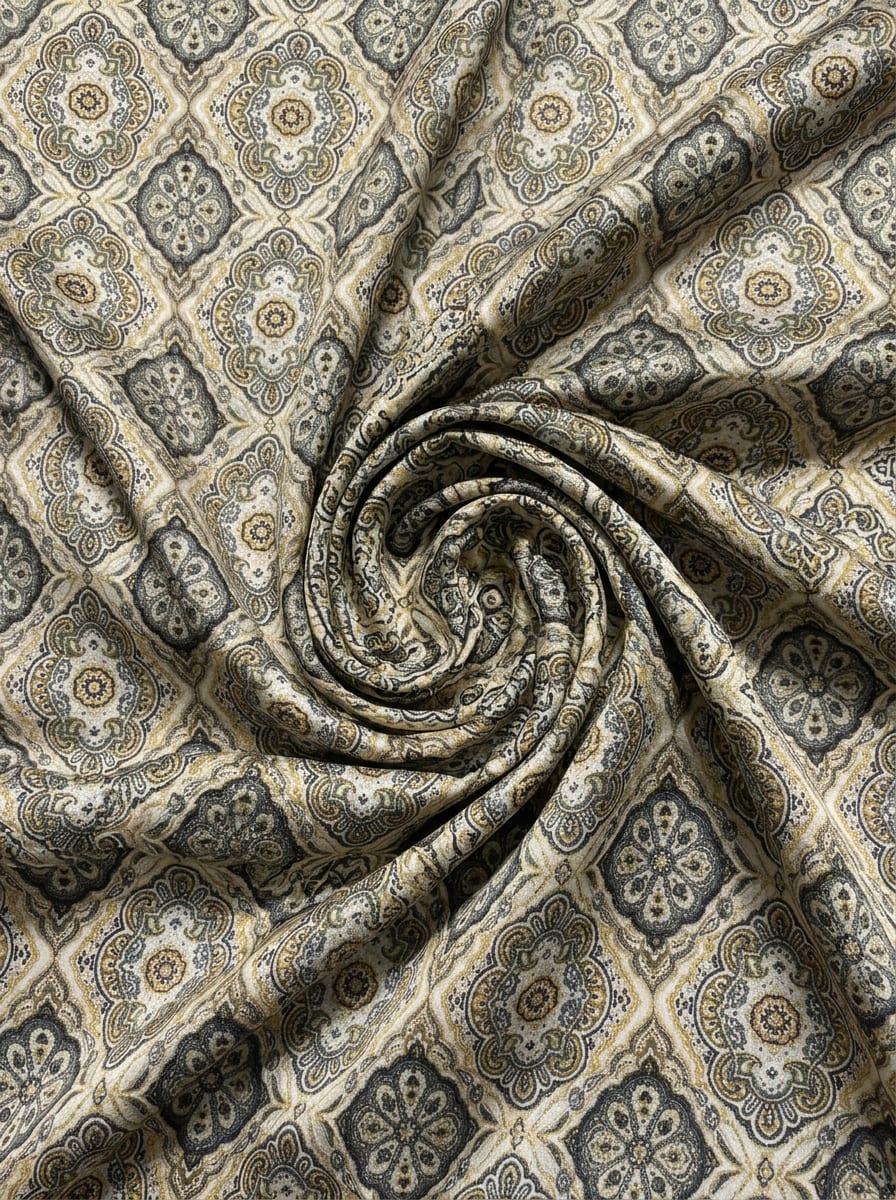 Close-up Texture & Drape of Japan Satin Fabric — FAB VOGUE Studio