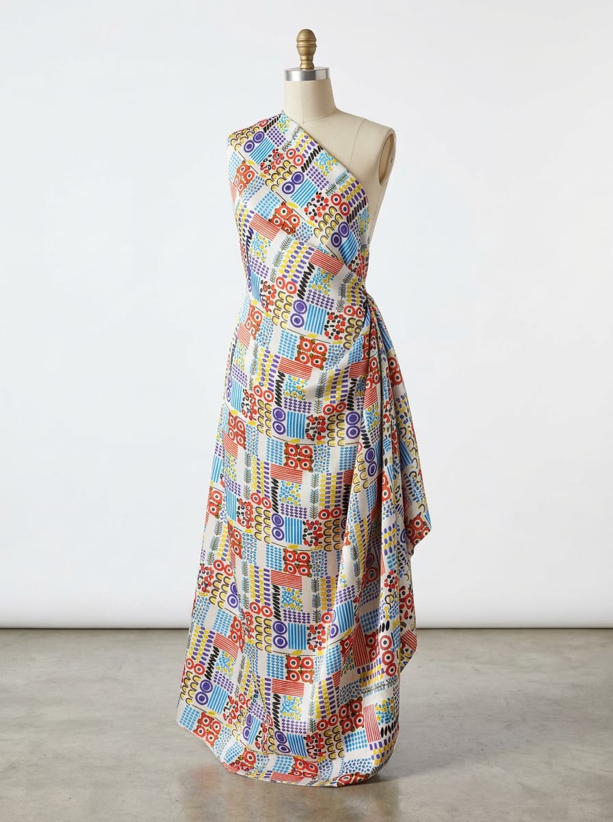 Close-up Texture & Drape of Japan Satin Fabric — FAB VOGUE Studio
