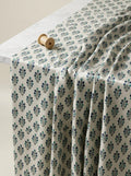 Royal Blue / Indigo Japan Satin Printed Fabric by the Meter — FAB VOGUE Studio