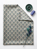 Close-up Texture & Drape of Royal Blue / Indigo Japan Satin Fabric — FAB VOGUE Studio