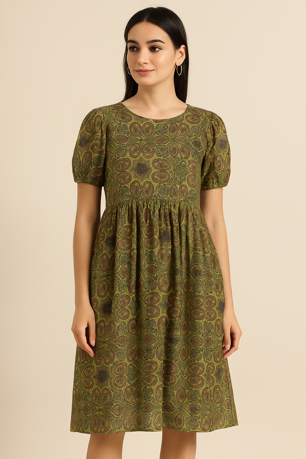 Paisley Print Kota Doria Fabric