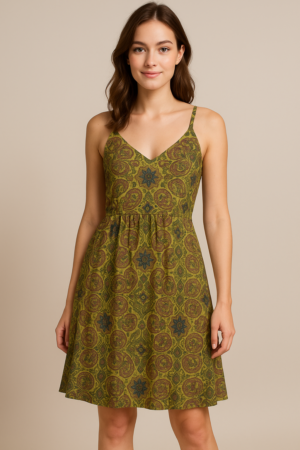 Paisley Print Kota Doria Fabric