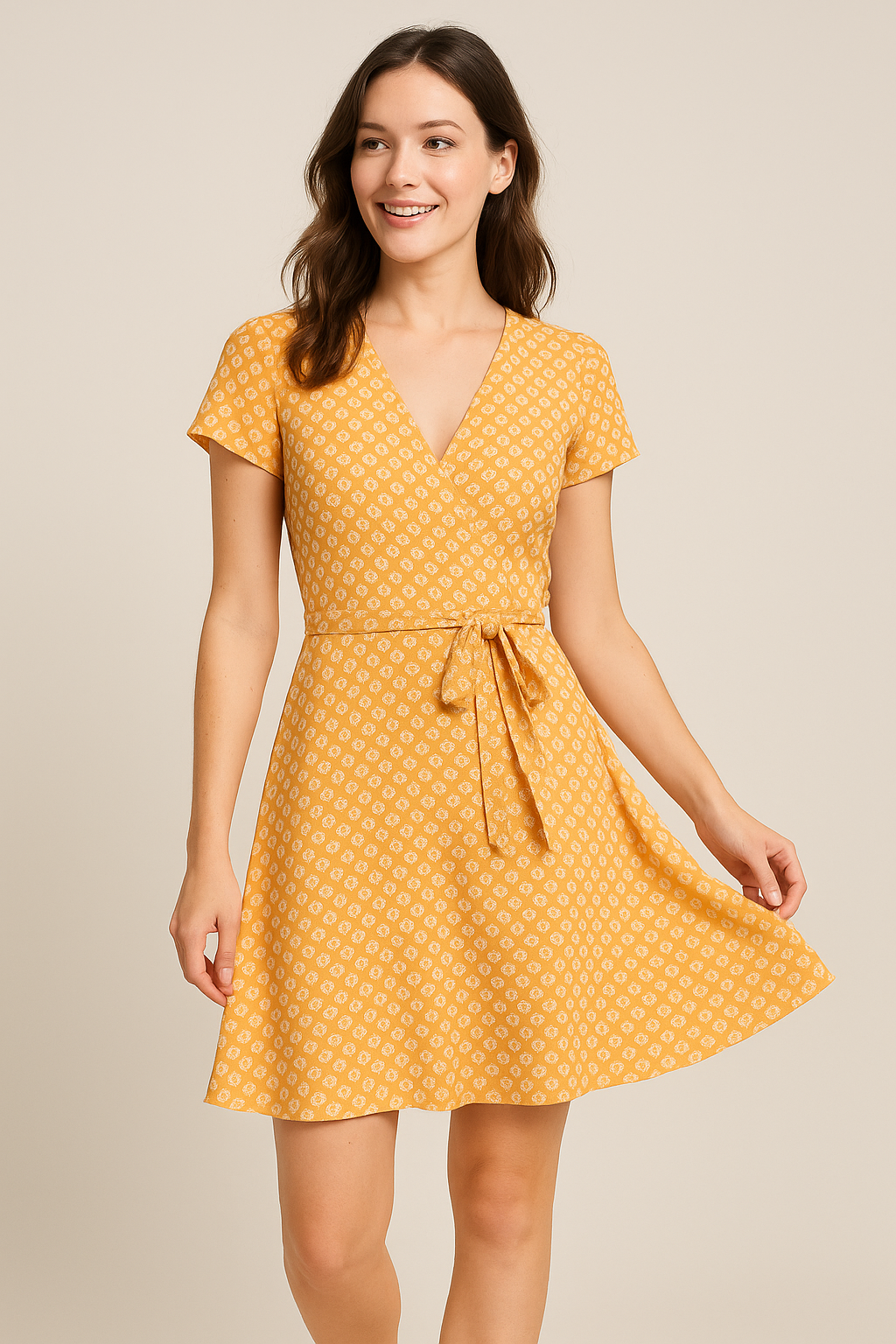 Bird's Eye Seamless Pattern Digital Printed Fabric - Weightless