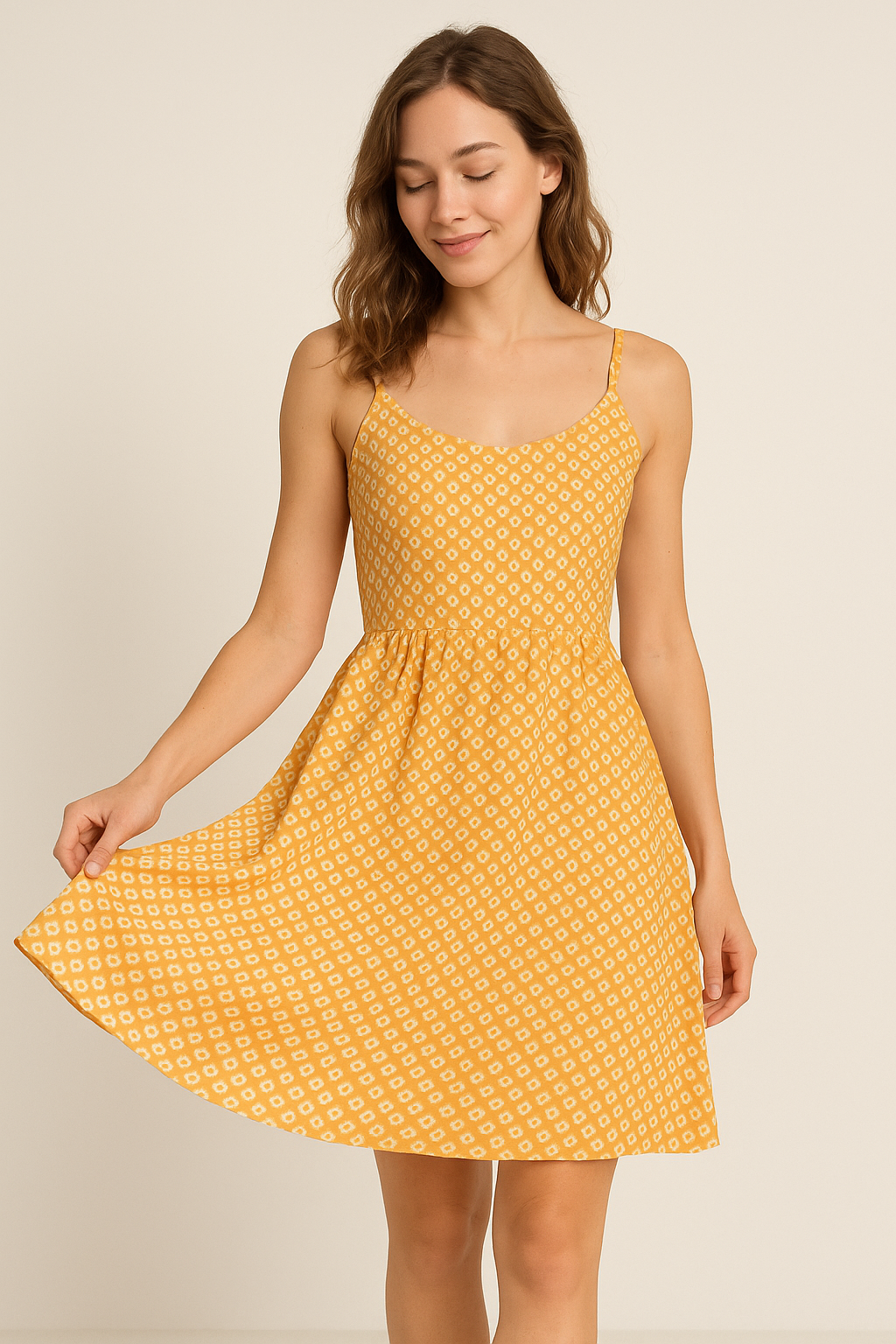 Bird's Eye Seamless Pattern Digital Printed Fabric - Weightless