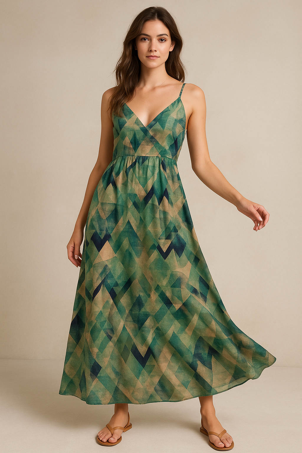 Houndstooth Pattern Digital Printed Fabric