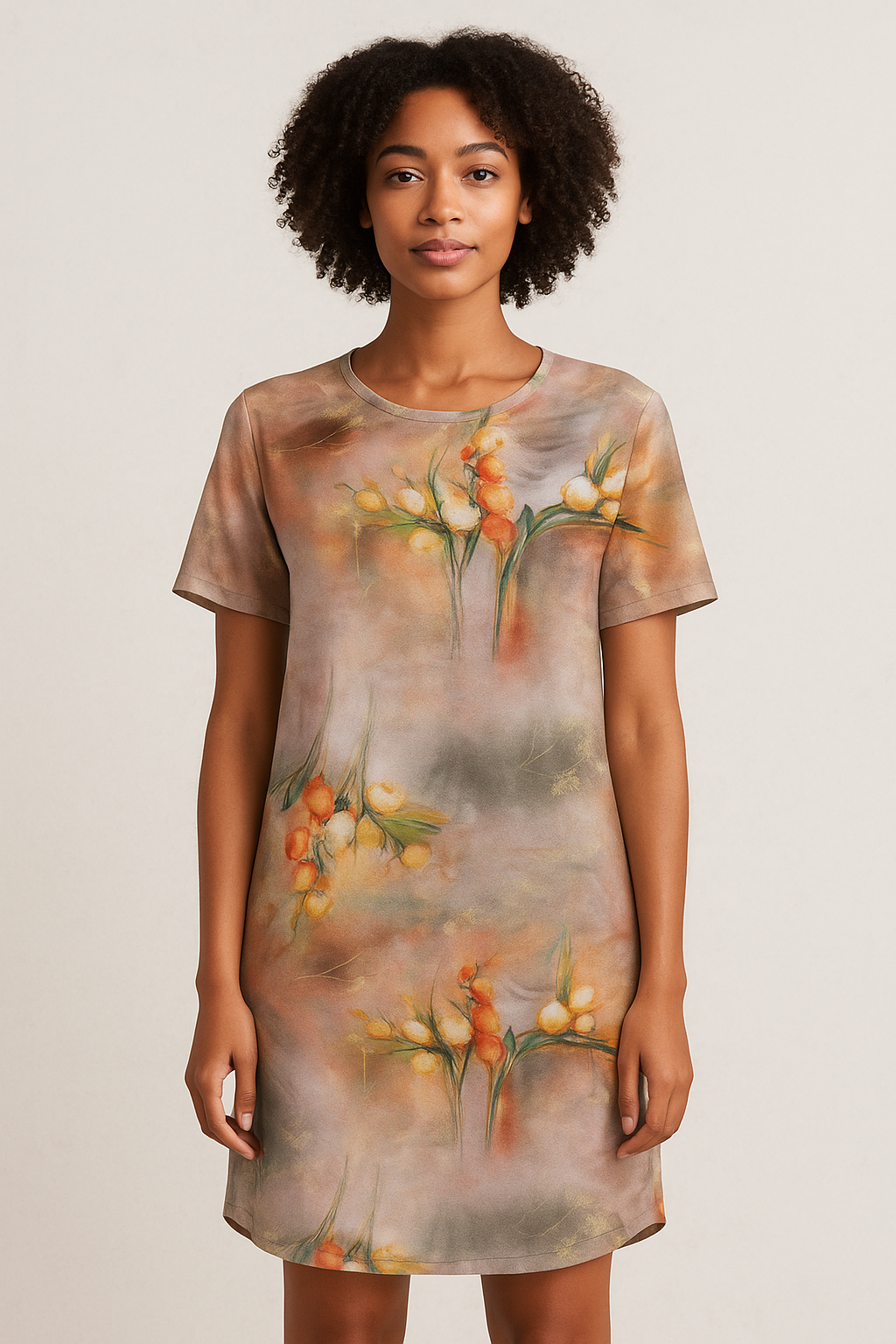 Green Flower Pure Georgette Printed Fabric