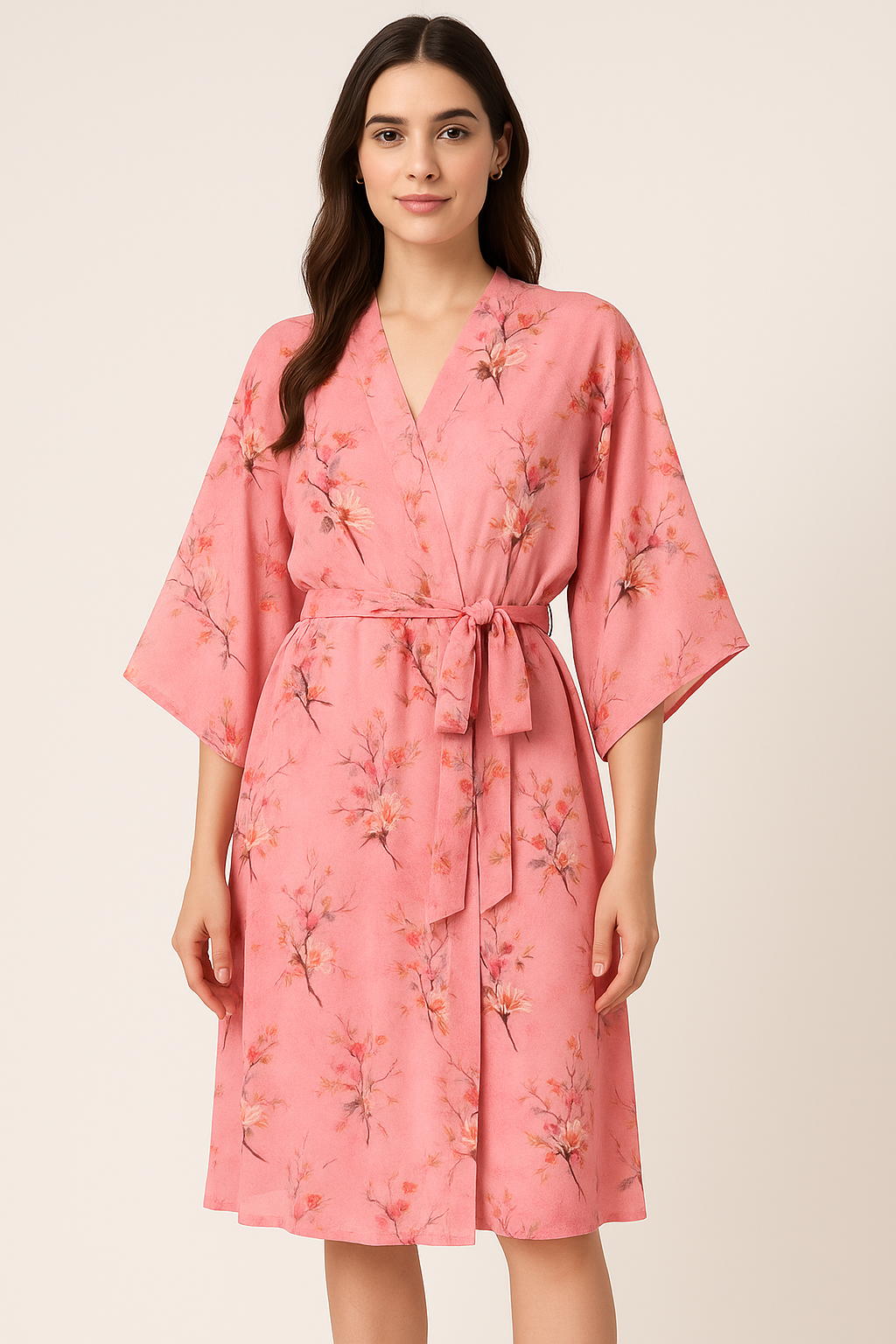 Multicolor Flower Pure Georgette Printed Fabric