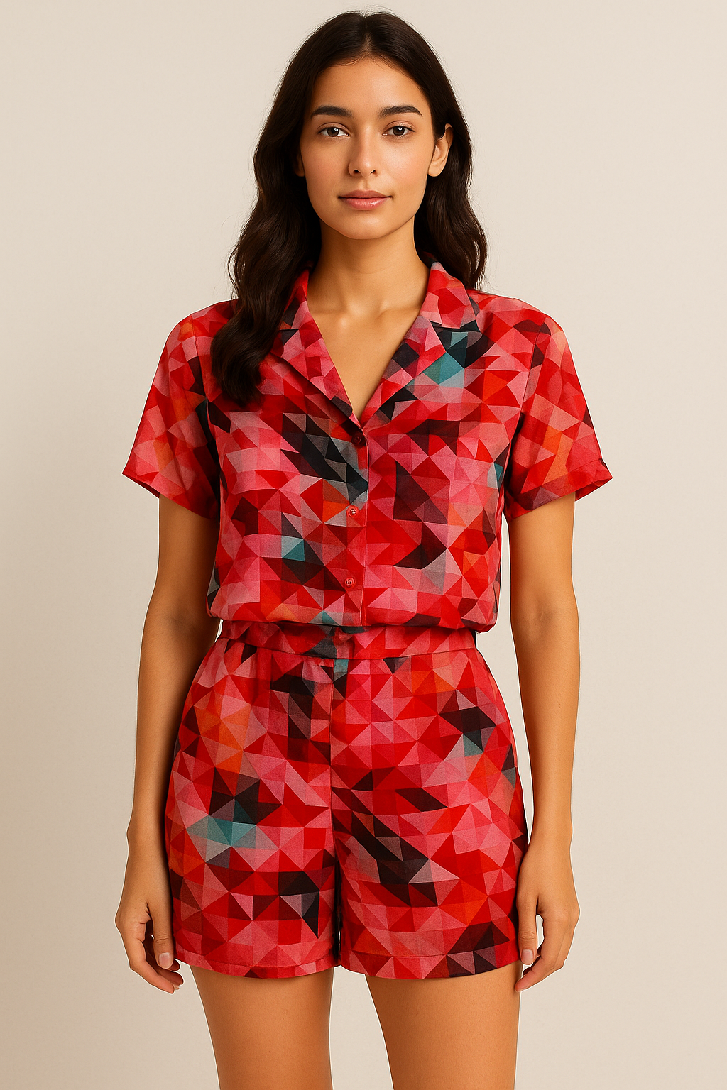 Attractive Multicolor Abstract Pattern Digital Printed Fabric - Pure Georgette