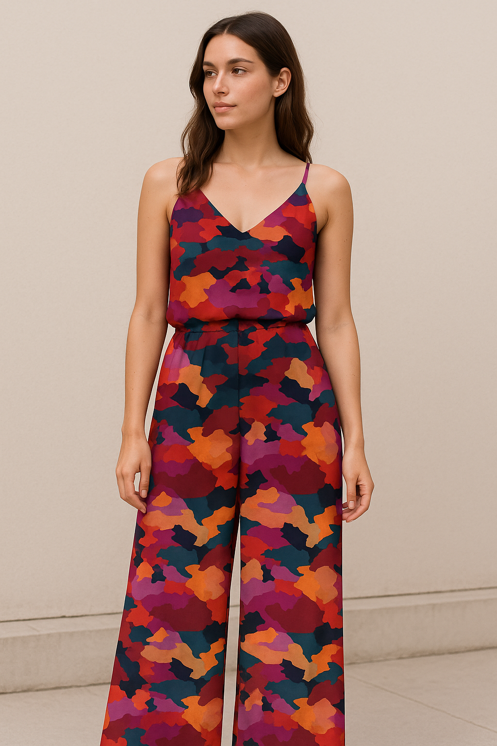 Morden Paint Of Art Multicolour Digital Printed Fabric - Pure Georgette