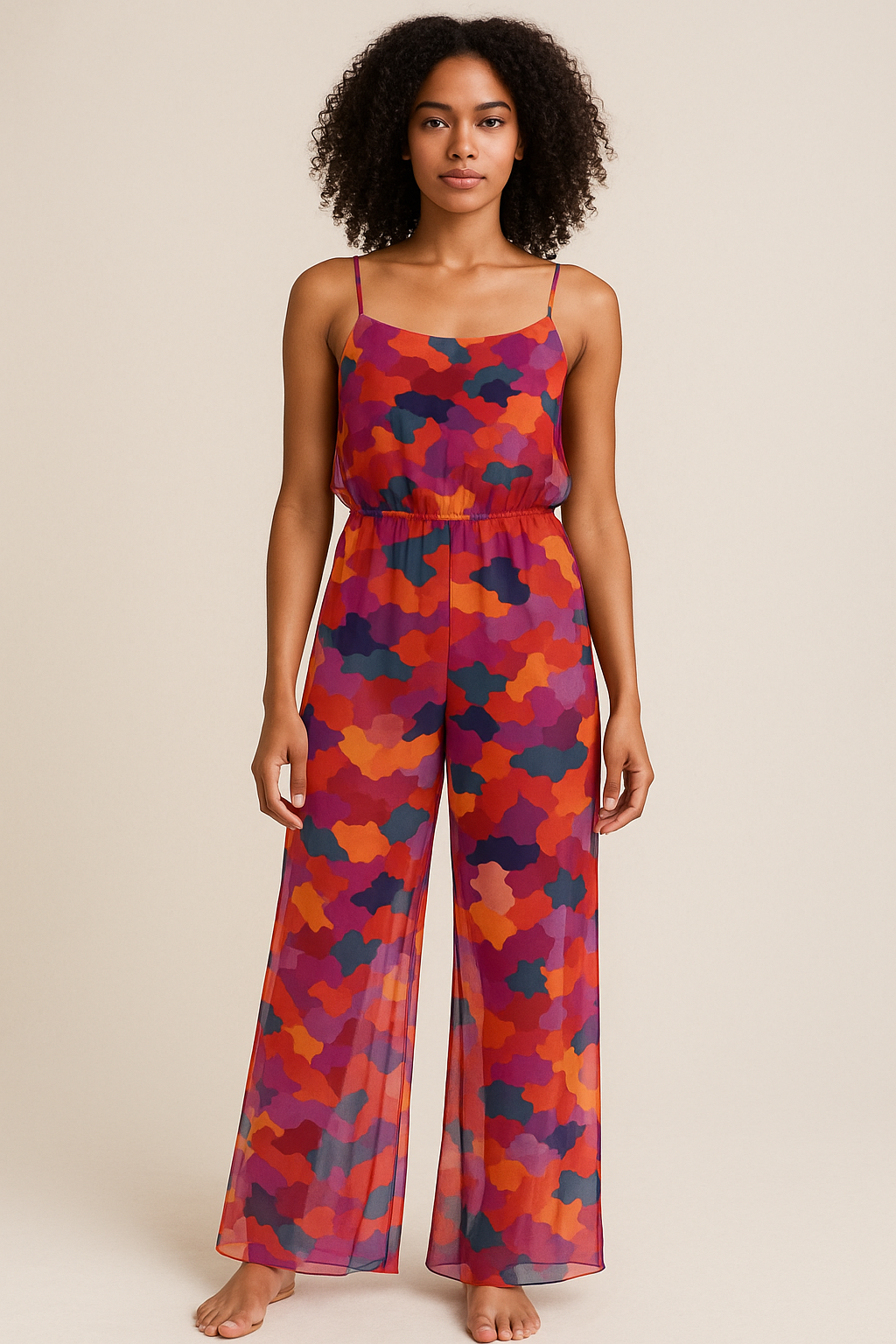 Morden Paint Of Art Multicolour Digital Printed Fabric - Pure Georgette