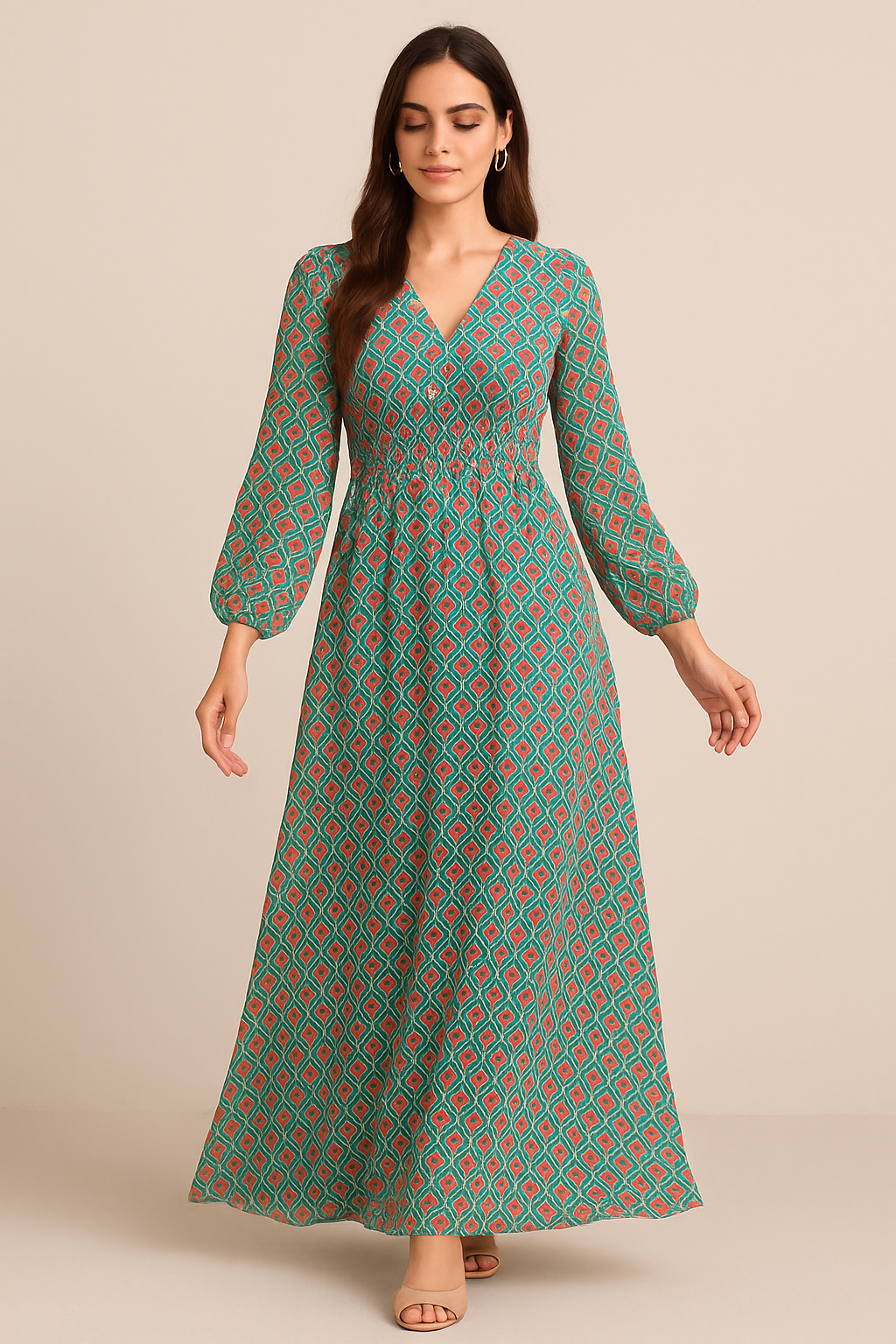 Tiny Decorative Allamanda Multicolour Digital Printed Fabric - Pure Georgette