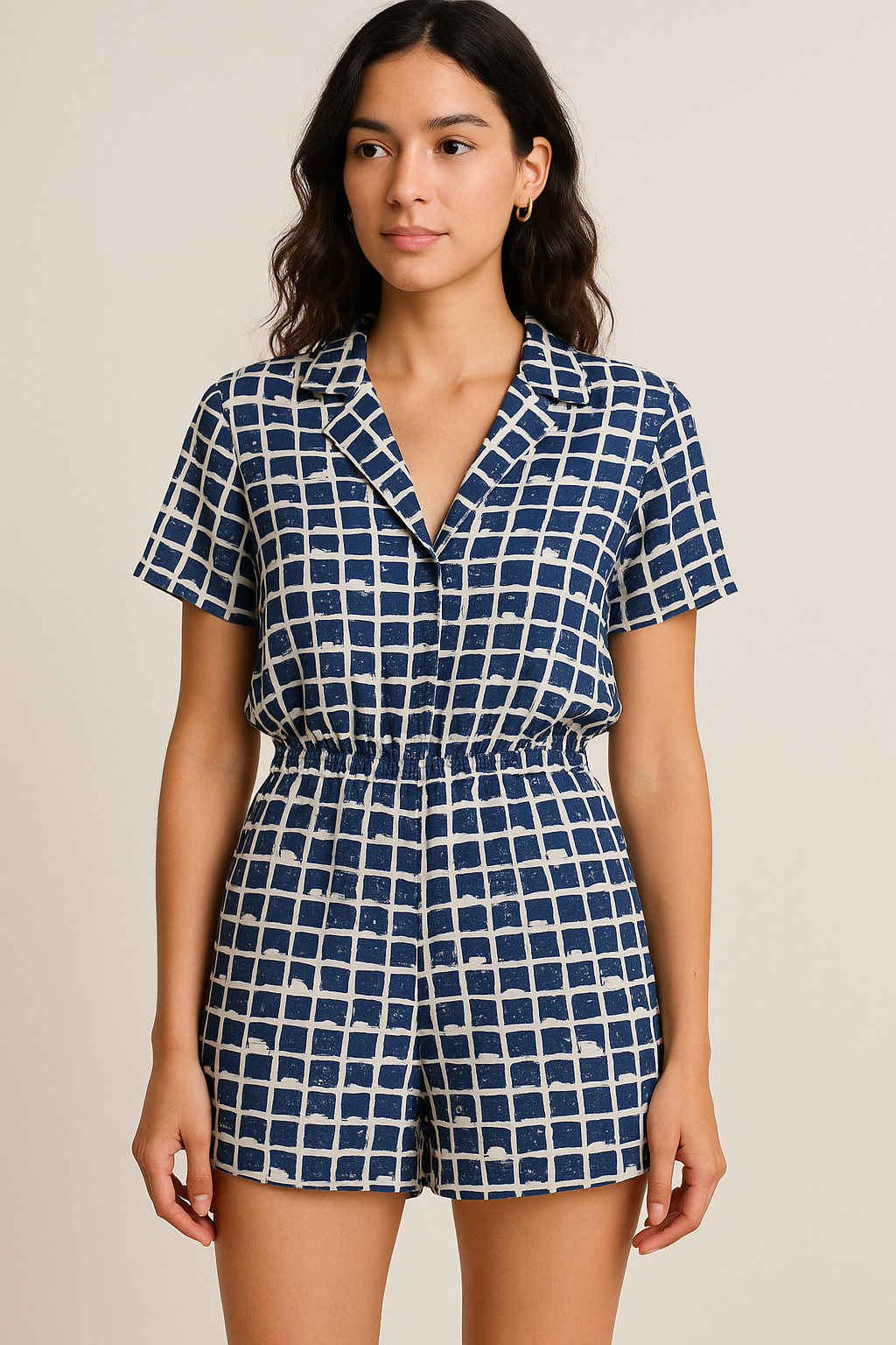 Preppy Paper Art Seamless Pattern Digital Printed Fabric - Pure Georgette