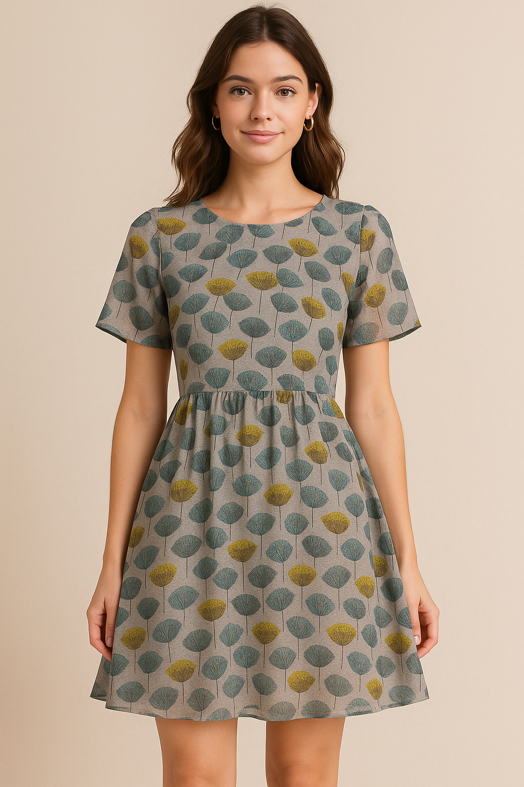 Tiny Beautiful Galliano Colour Flower Digital Printed Fabric - Pure Georgette