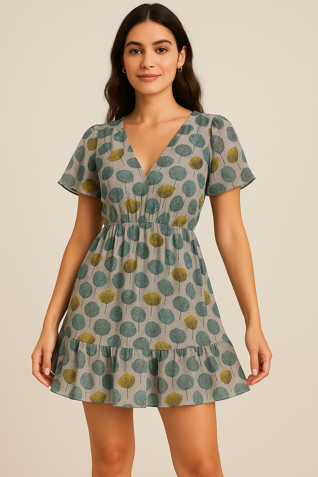 Tiny Beautiful Galliano Colour Flower Digital Printed Fabric - Pure Georgette