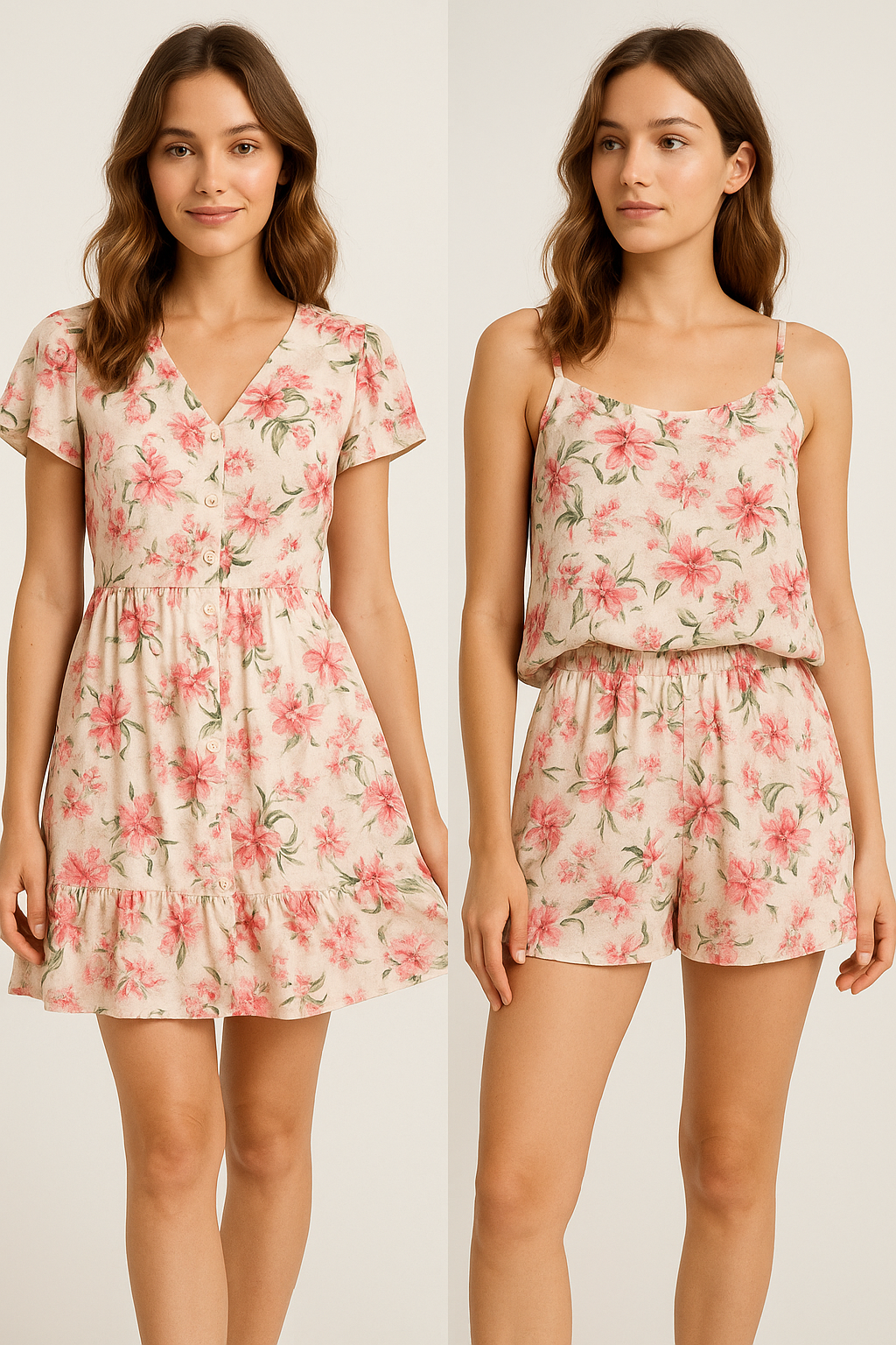 Beautifull Pink Calendula Flower Digital Printed Fabric - Pure Georgette