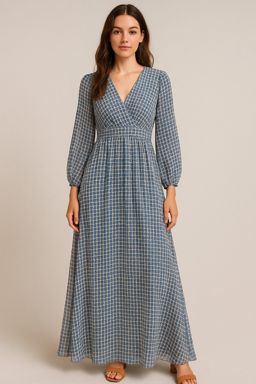 Greek Key Seamless Repeat Digital Printed Fabric - Pure Georgette