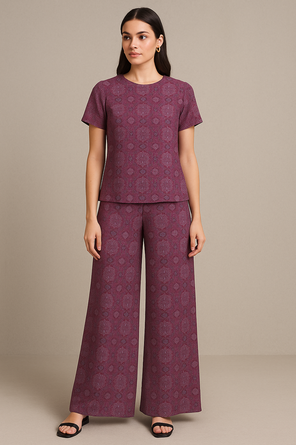 Modern Beautiful Sunflower Art Digital Printed Fabric - Pure Georgette