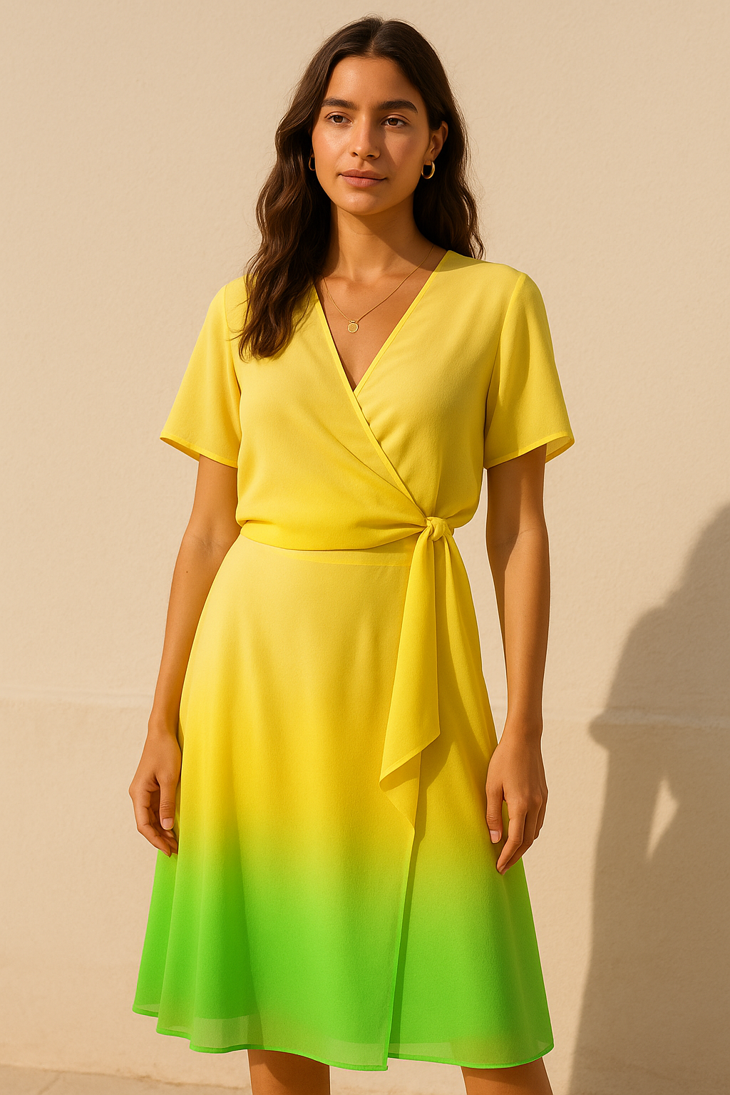 Lovely Try Gradient Digital Printed Fabric - Pure Georgette