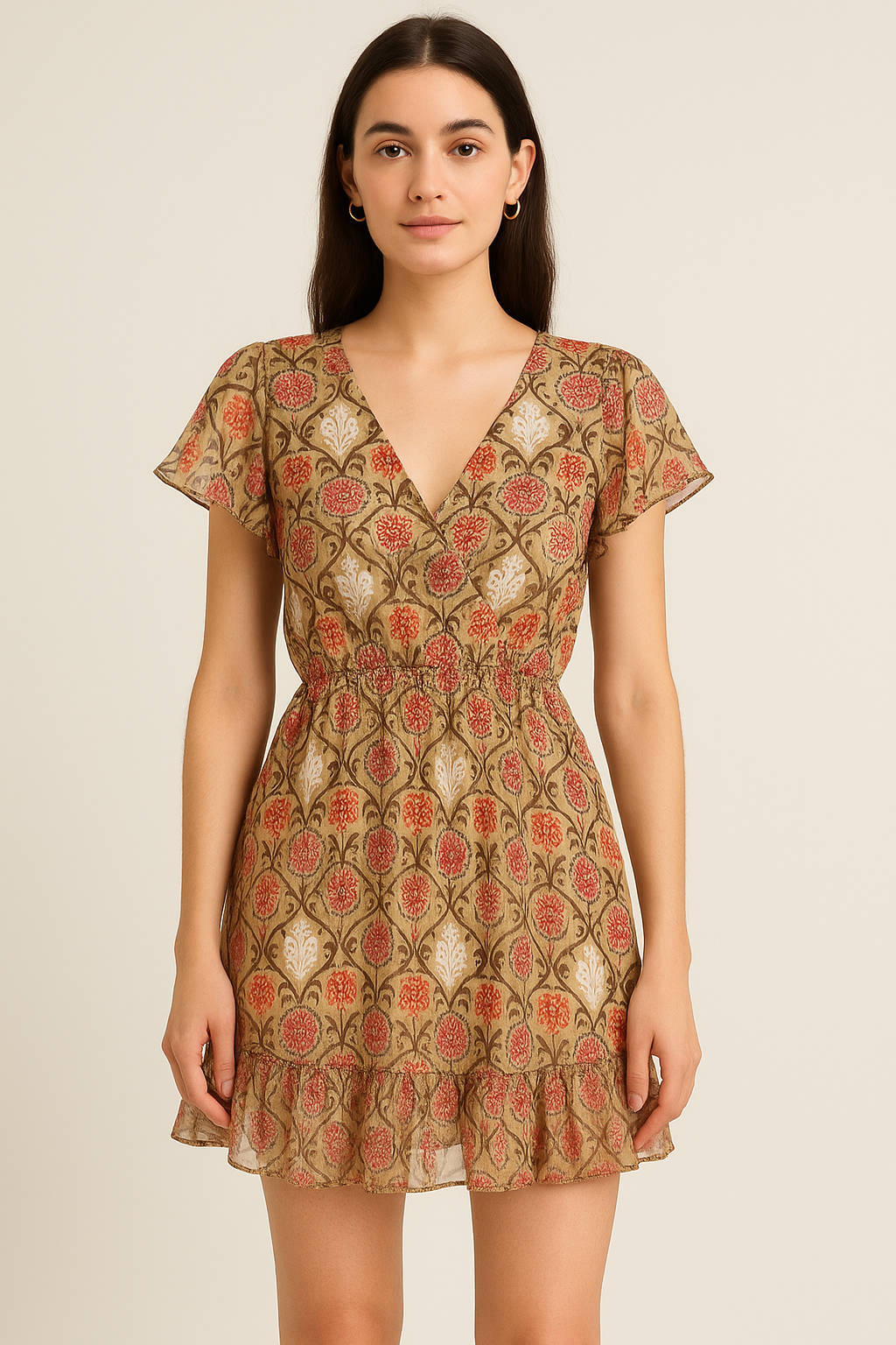 Decorative Damask Digital Printed Fabric