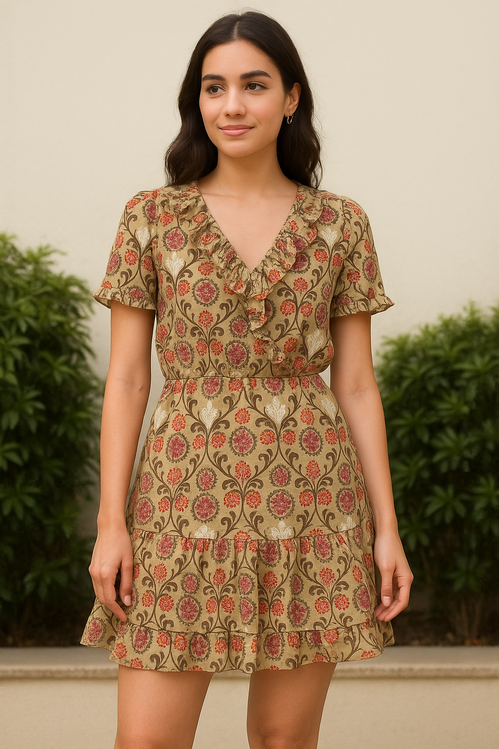 Decorative Damask Digital Printed Fabric