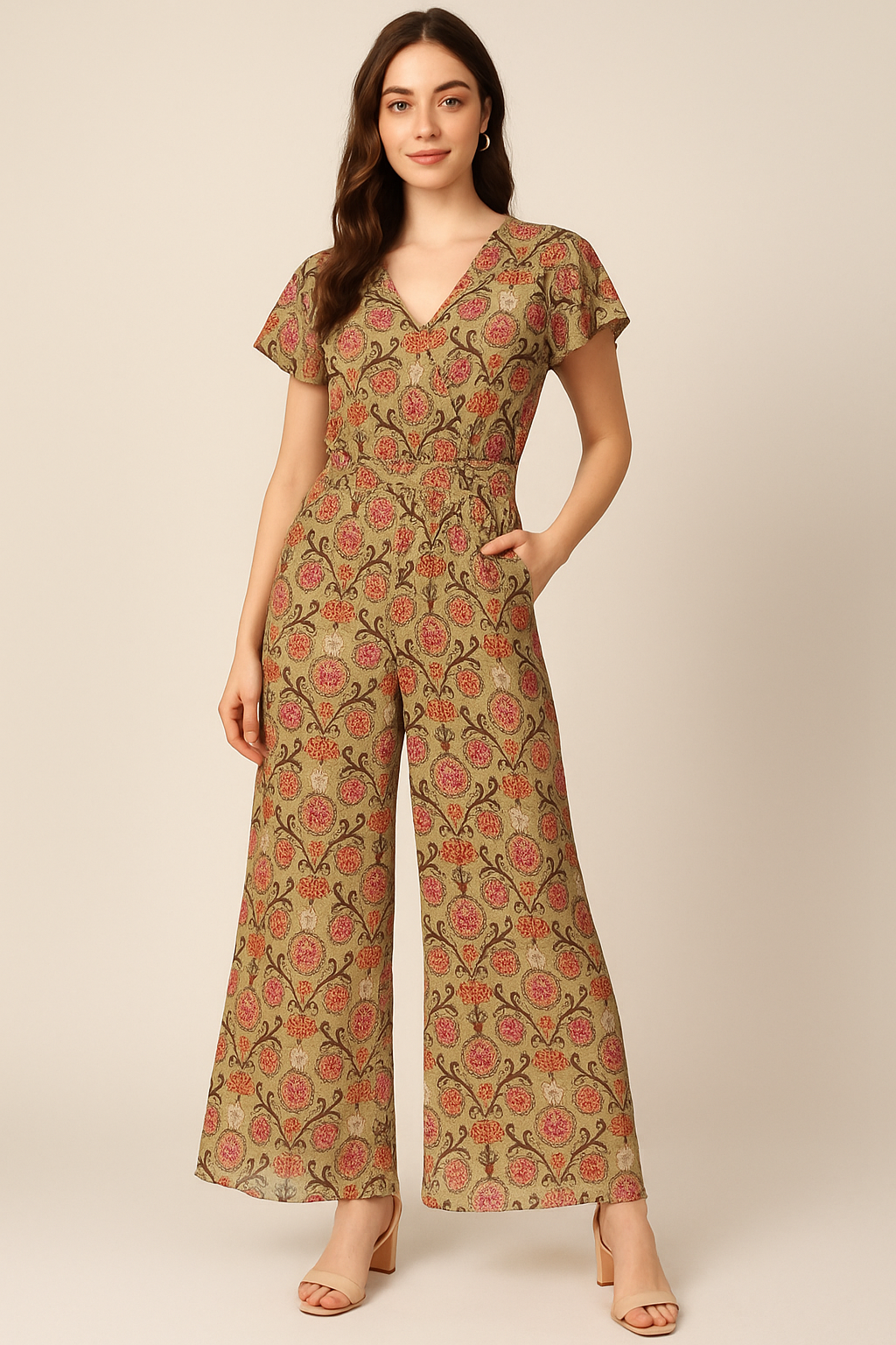 Decorative Damask Digital Printed Fabric