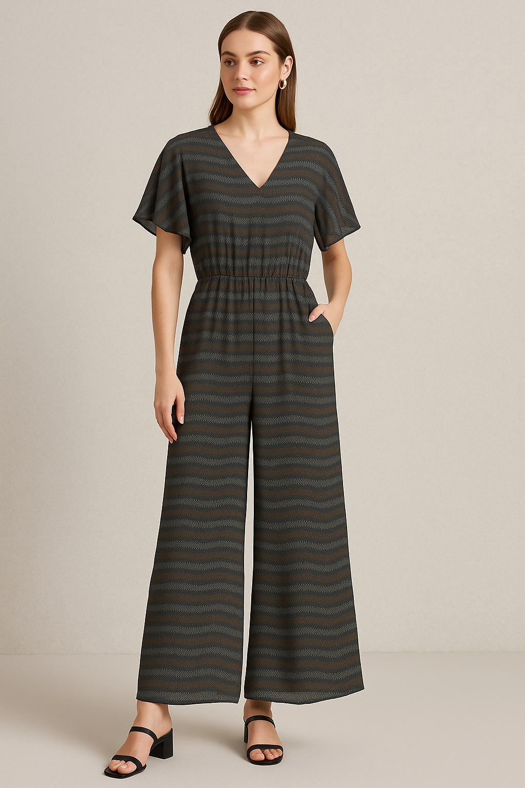 Cheveron Design Digital Printed Fabric