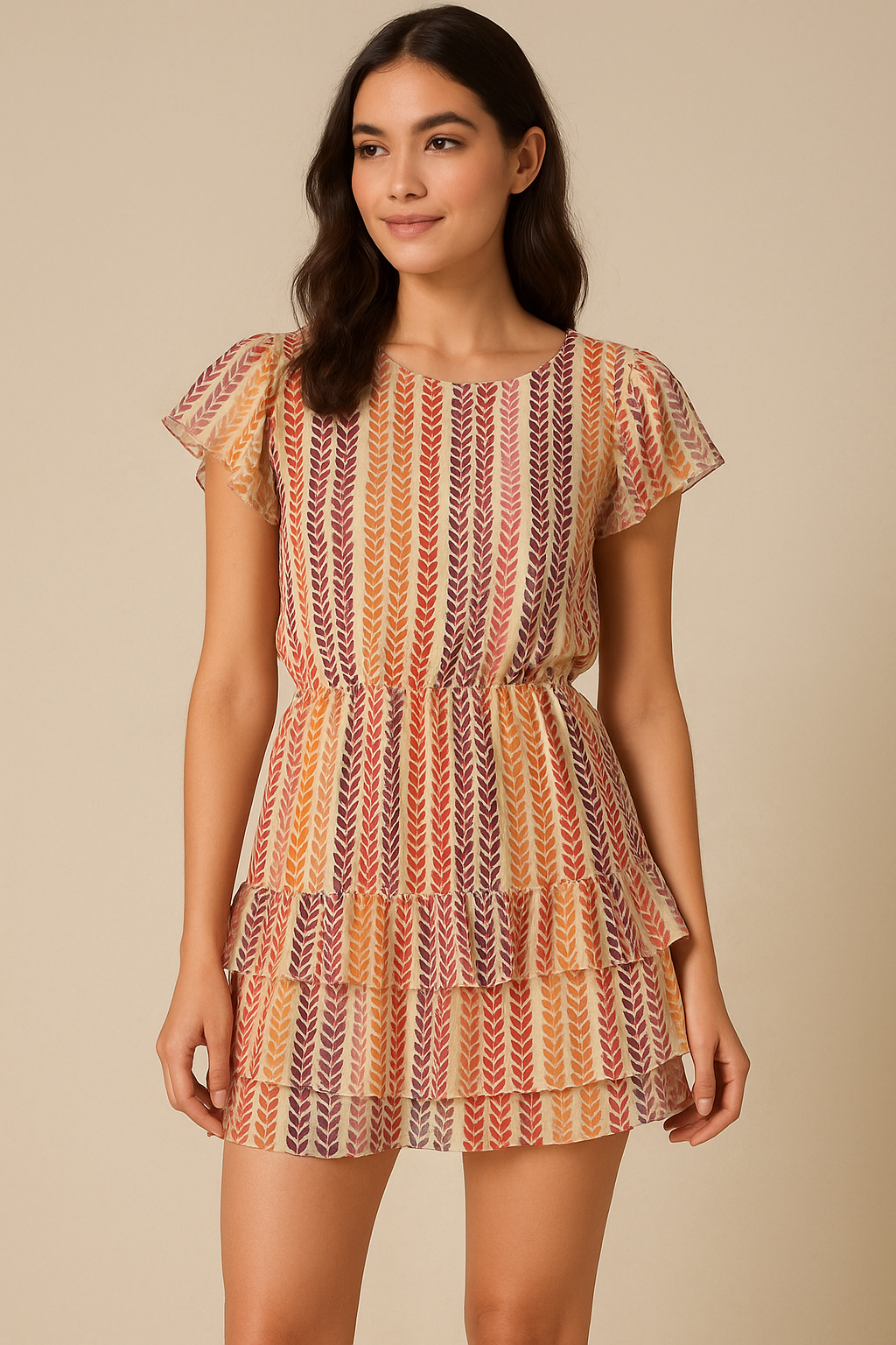 Bird Eyes Pattern Digital Printed Fabric