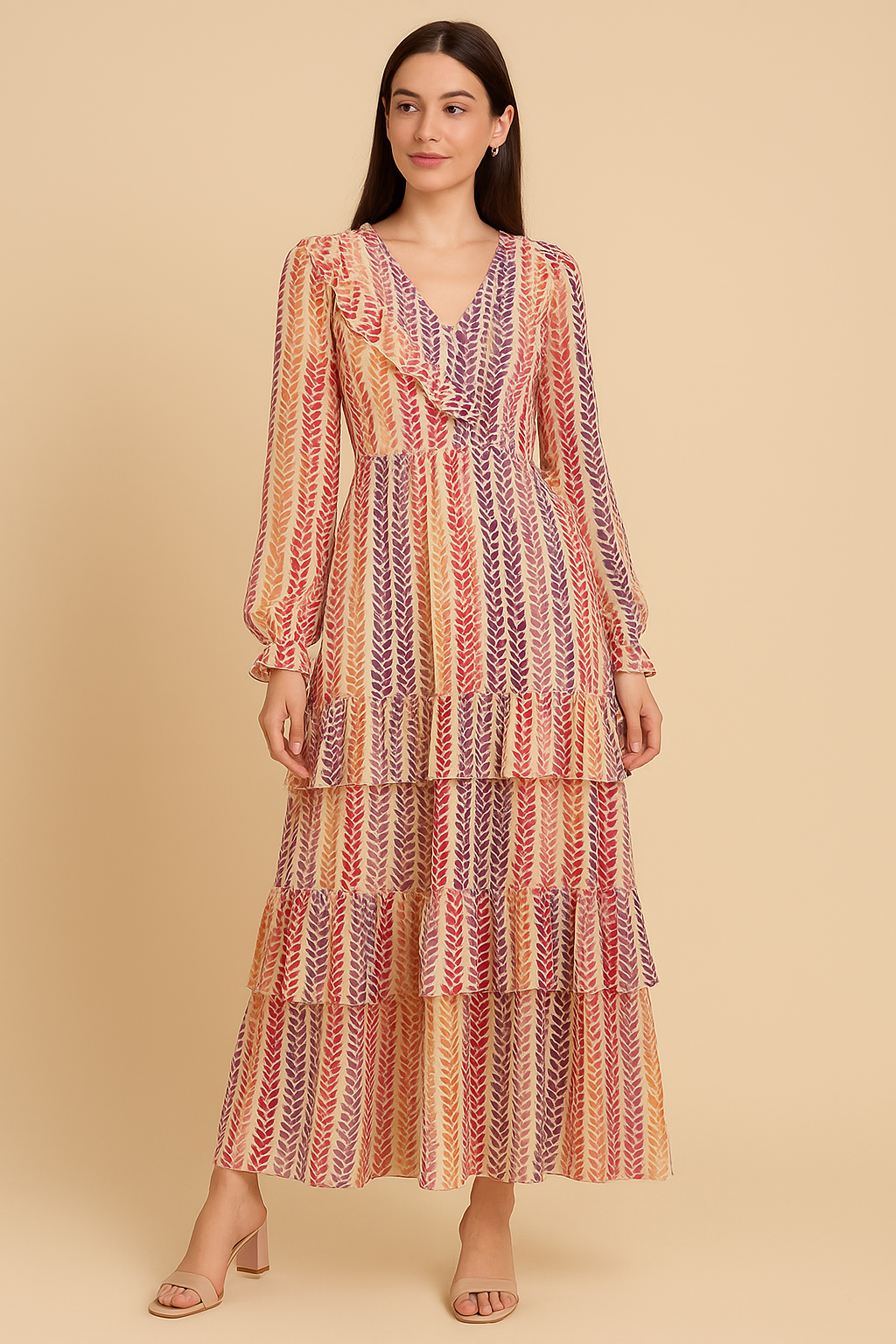 Bird Eyes Pattern Digital Printed Fabric