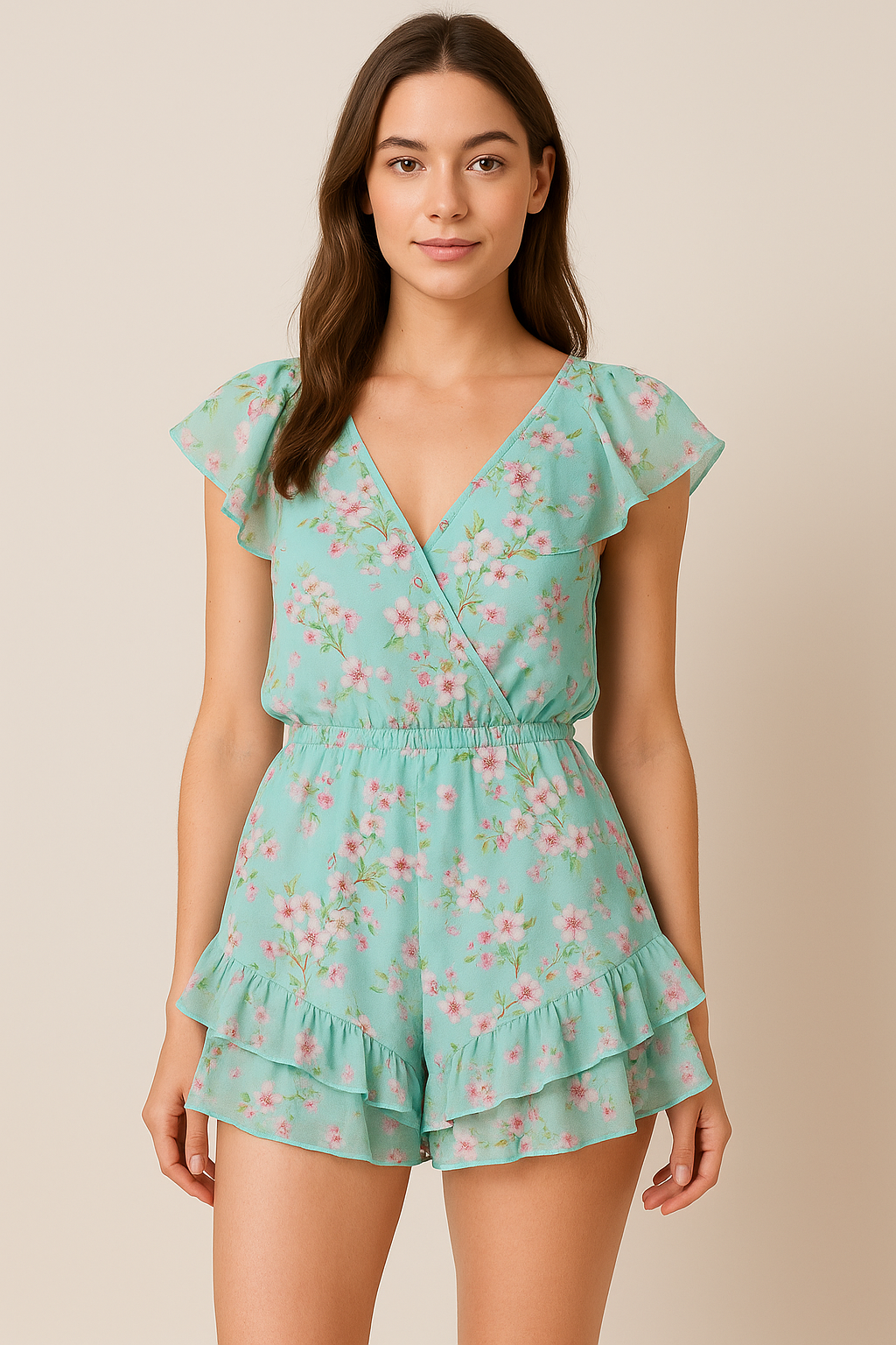 Beautiful Rama Floral Vine Digital Printed Fabric