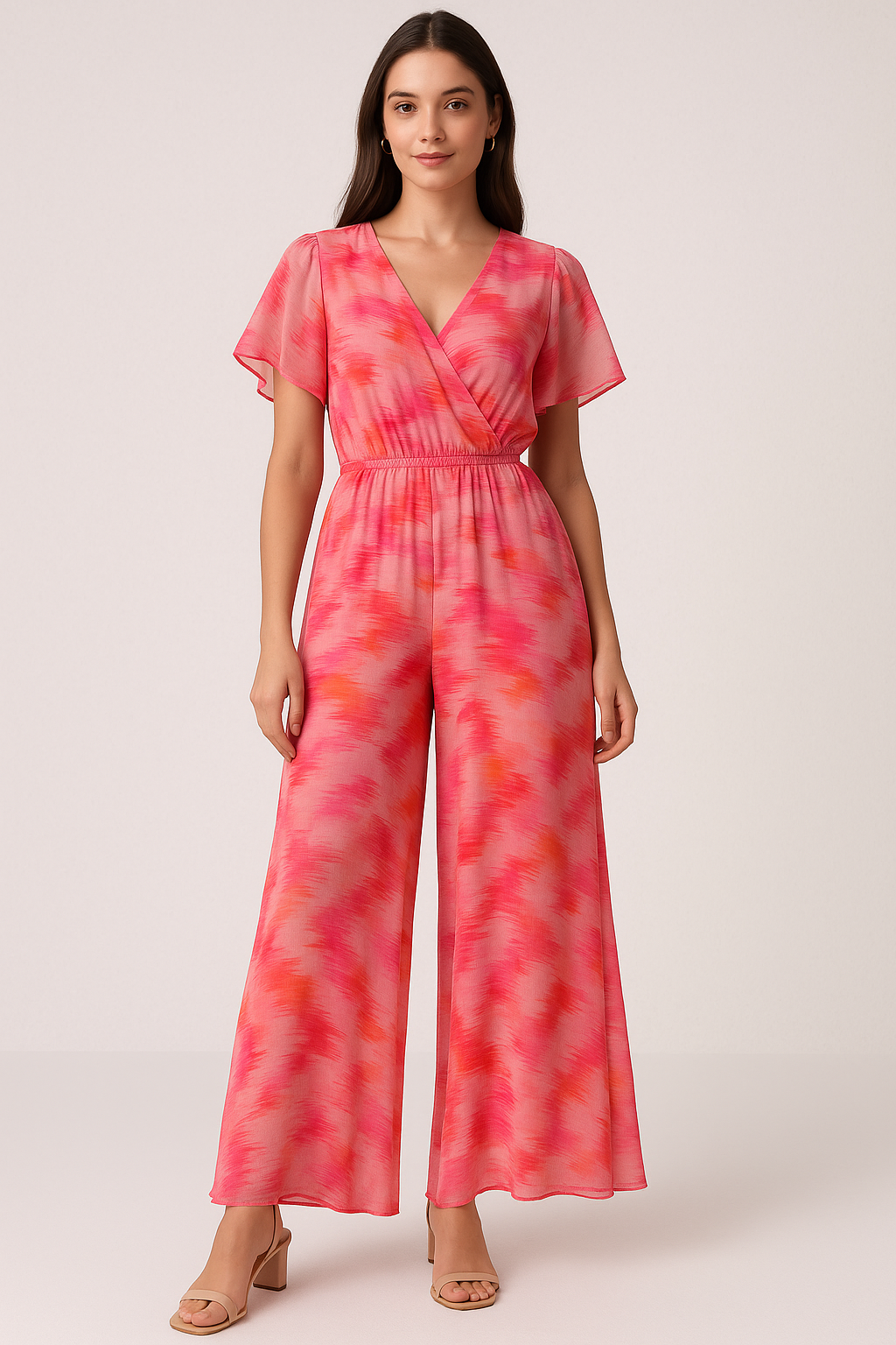 Beautiful Multi-Color Leheriya Digital Printed Fabric