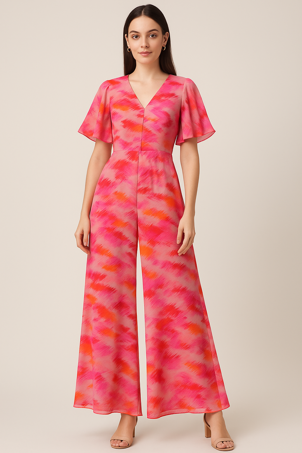 Beautiful Multi-Color Leheriya Digital Printed Fabric