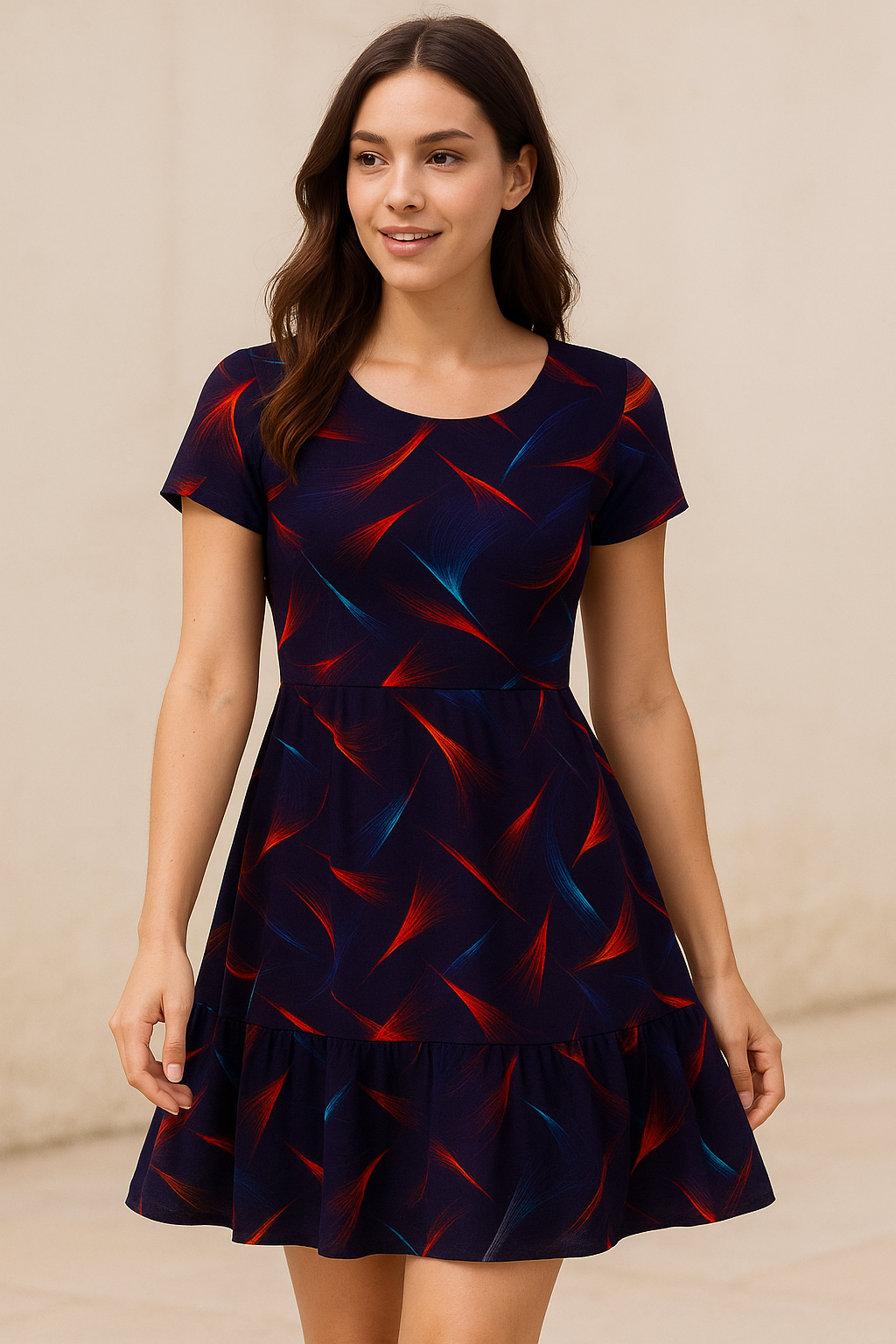 Abstract Digital Printed Pure Cotton Fabric by FAB VOGUE Studio