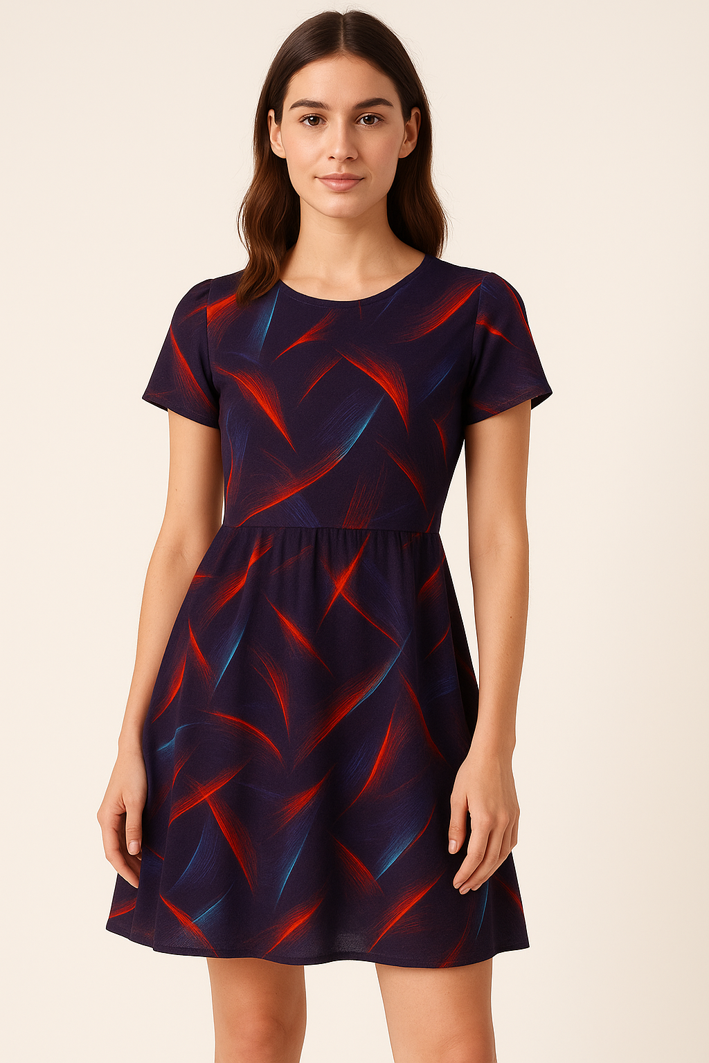 Abstract Digital Printed Pure Cotton Fabric by FAB VOGUE Studio