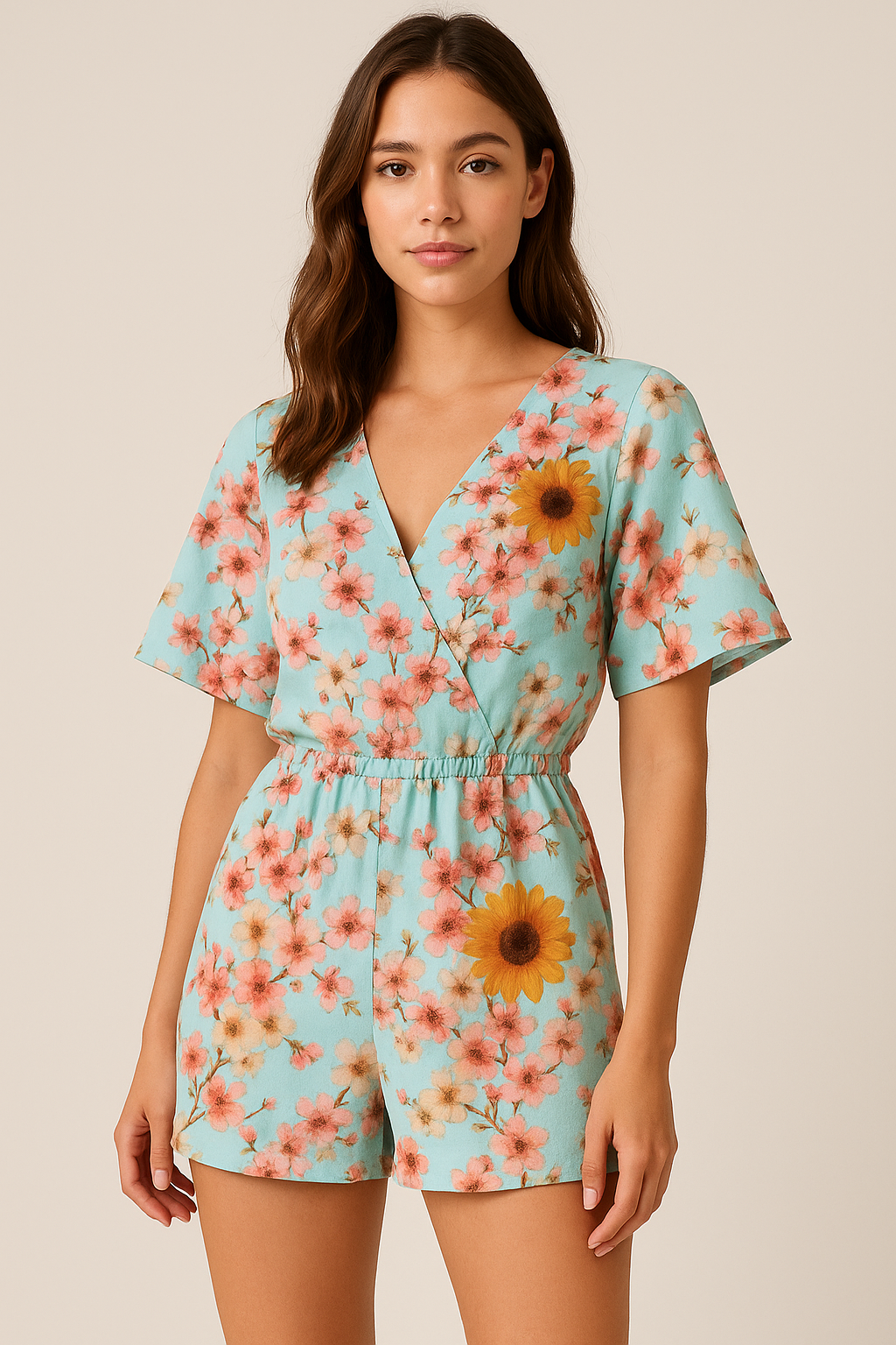 Floral Digital Printed Pure Cotton Fabric from FAB VOGUE Studio