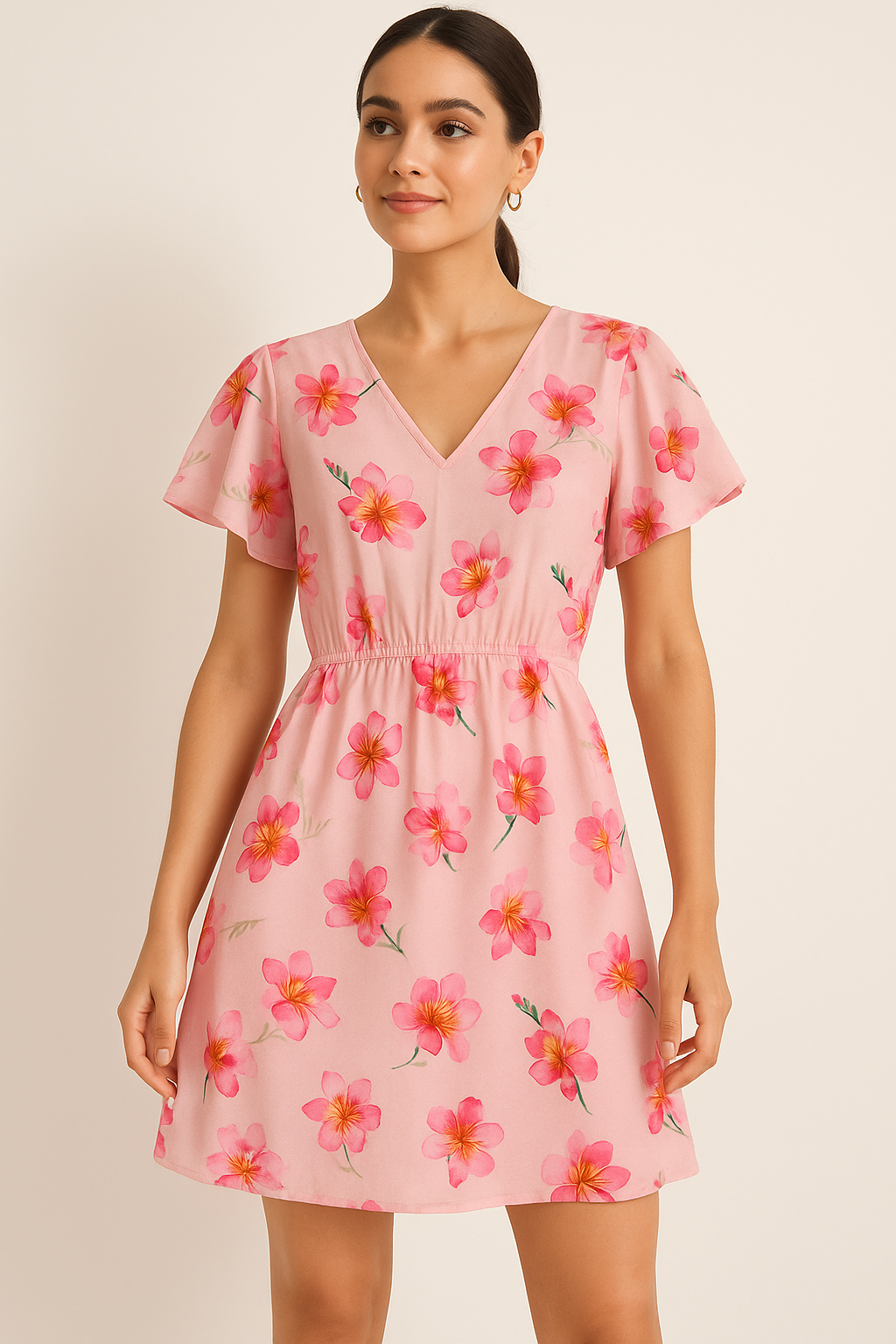 Floral Digital Printed Pure Cotton Fabric from FAB VOGUE Studio