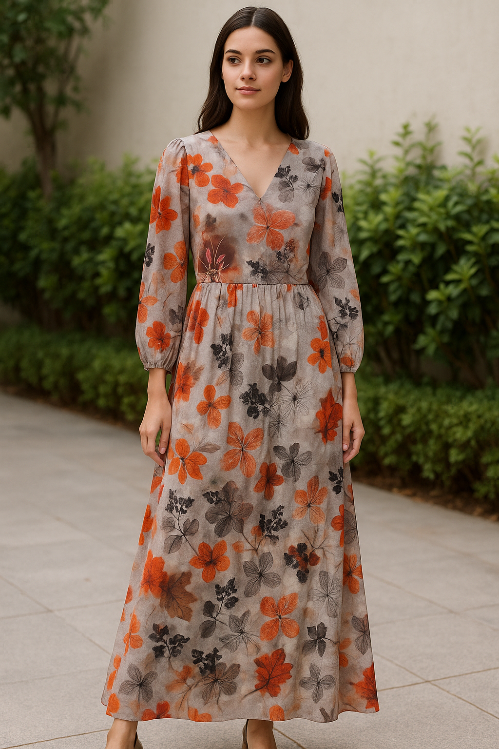 Gorgeous abstract digital printed cotton fabric by FAB VOGUE Studio