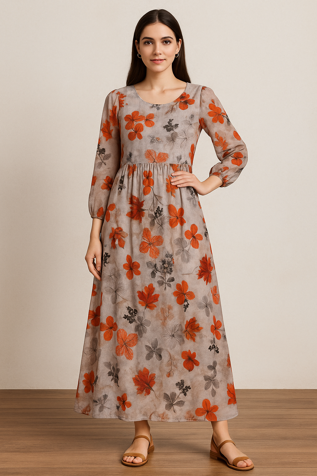 Gorgeous abstract digital printed cotton fabric by FAB VOGUE Studio