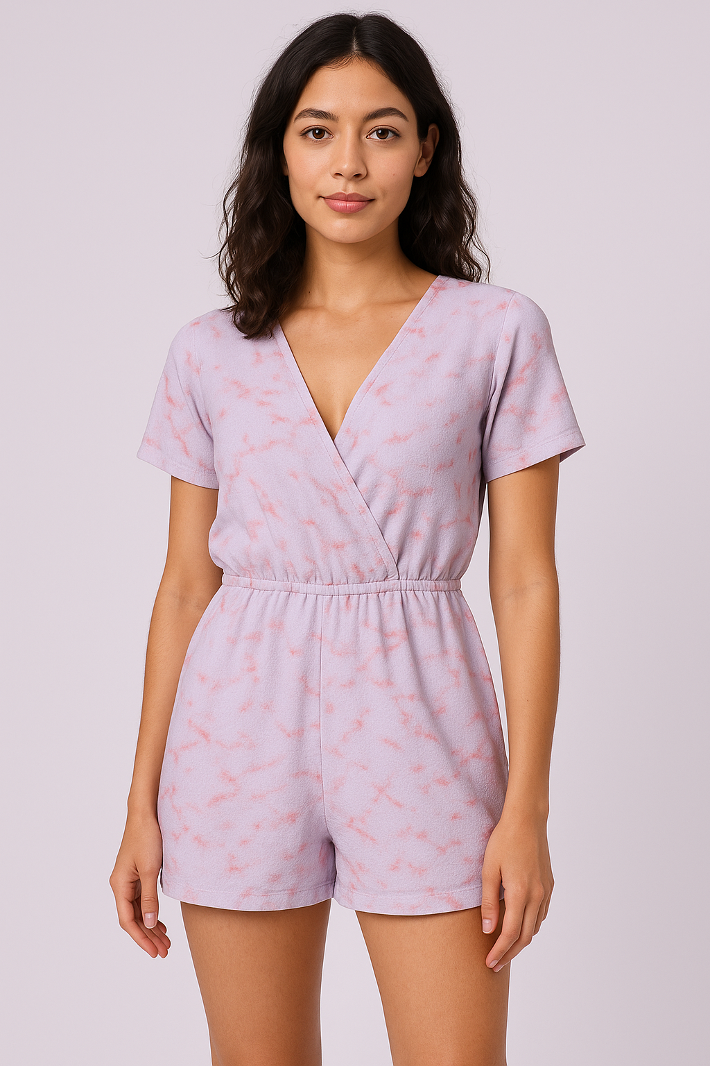 Pink Abstract Pure Cotton Printed Fabric