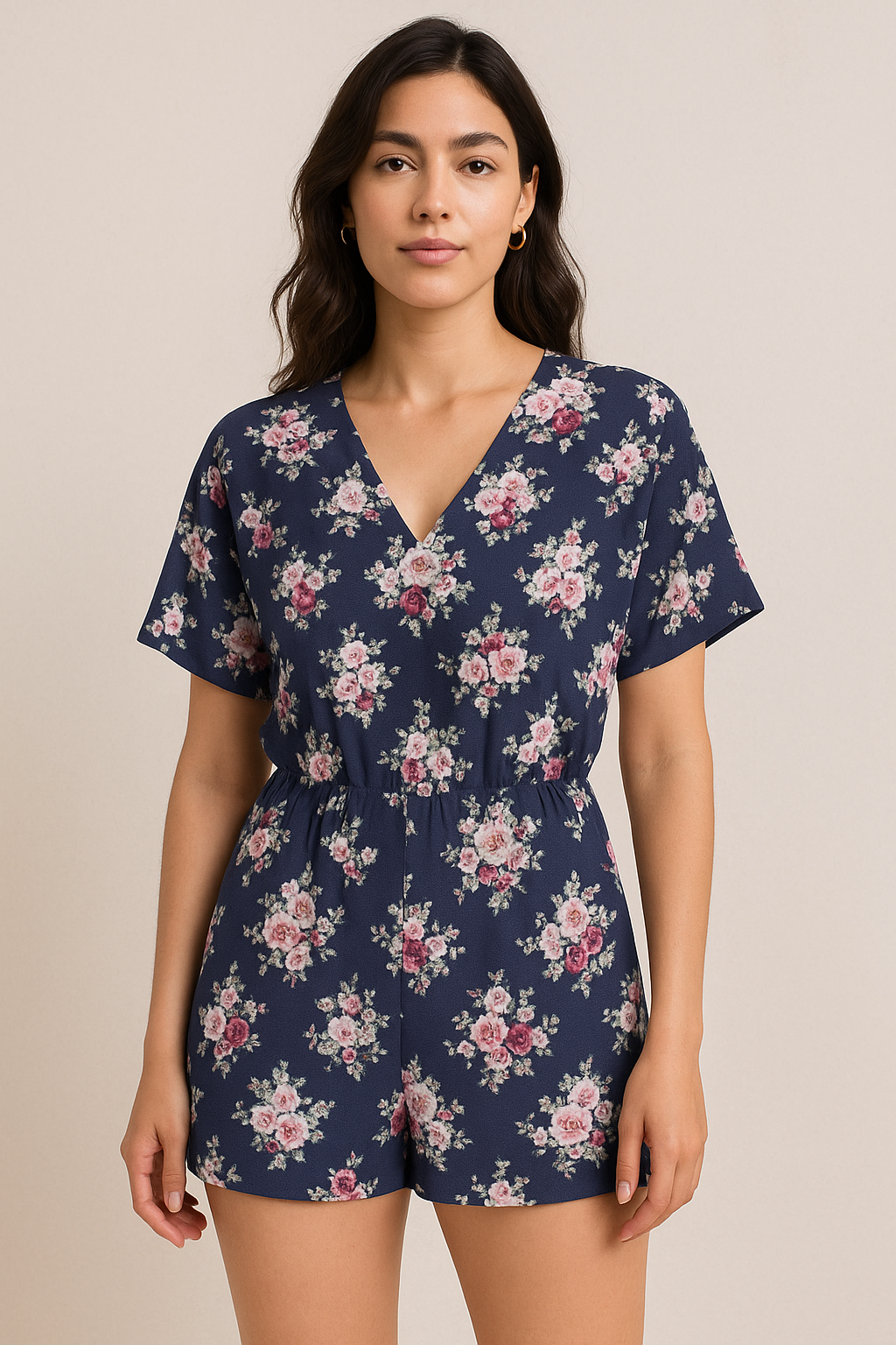 Red Flower Pure Cotton Printed Fabric Material