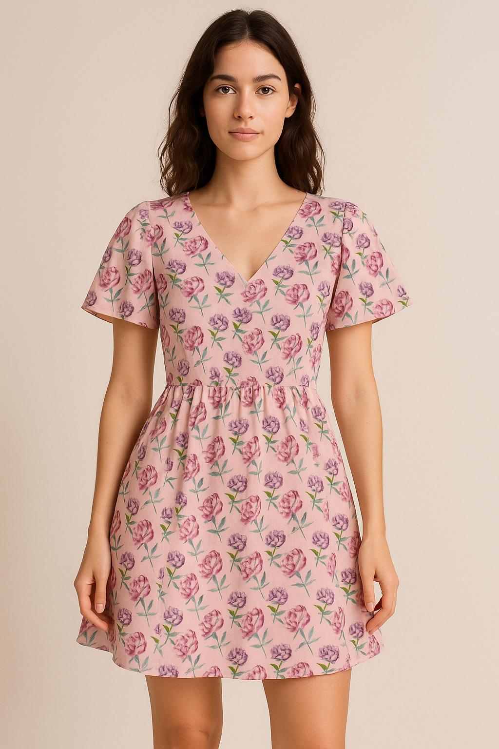 Benifuji Flower Pure Cotton Printed Fabric Material