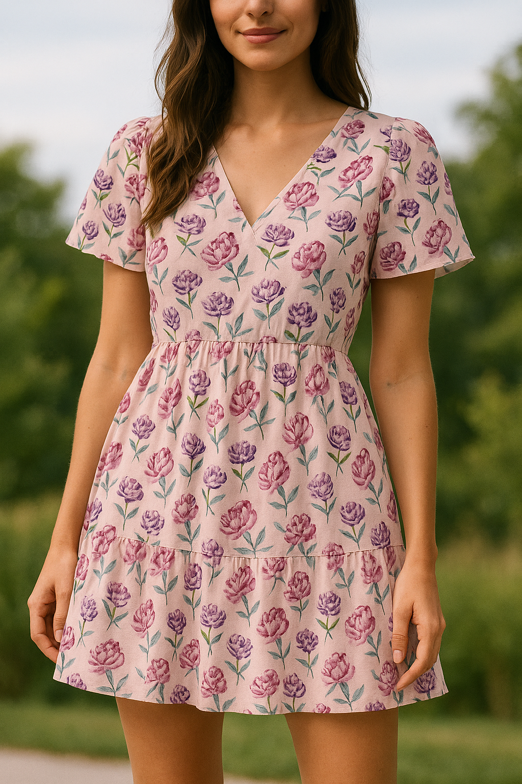 Benifuji Flower Pure Cotton Printed Fabric Material